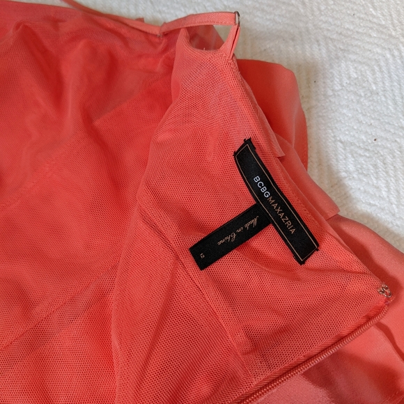 BCBG tiered coral dress - Picture 7 of 9